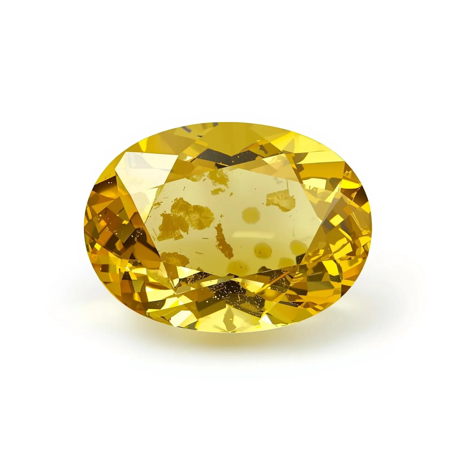 Yellow Sapphire 1PC Small 7x9 MM Oval Faceted Yellow Pure Precious Loose Gems - Image 2