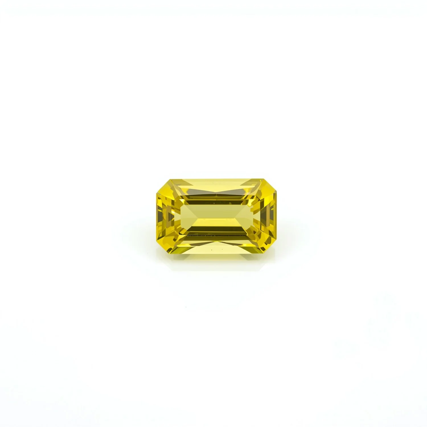 Yellow Sapphire 1PC Tiny 4x6 MM Emerald Faceted Yellow Shine Precious Loose Gems