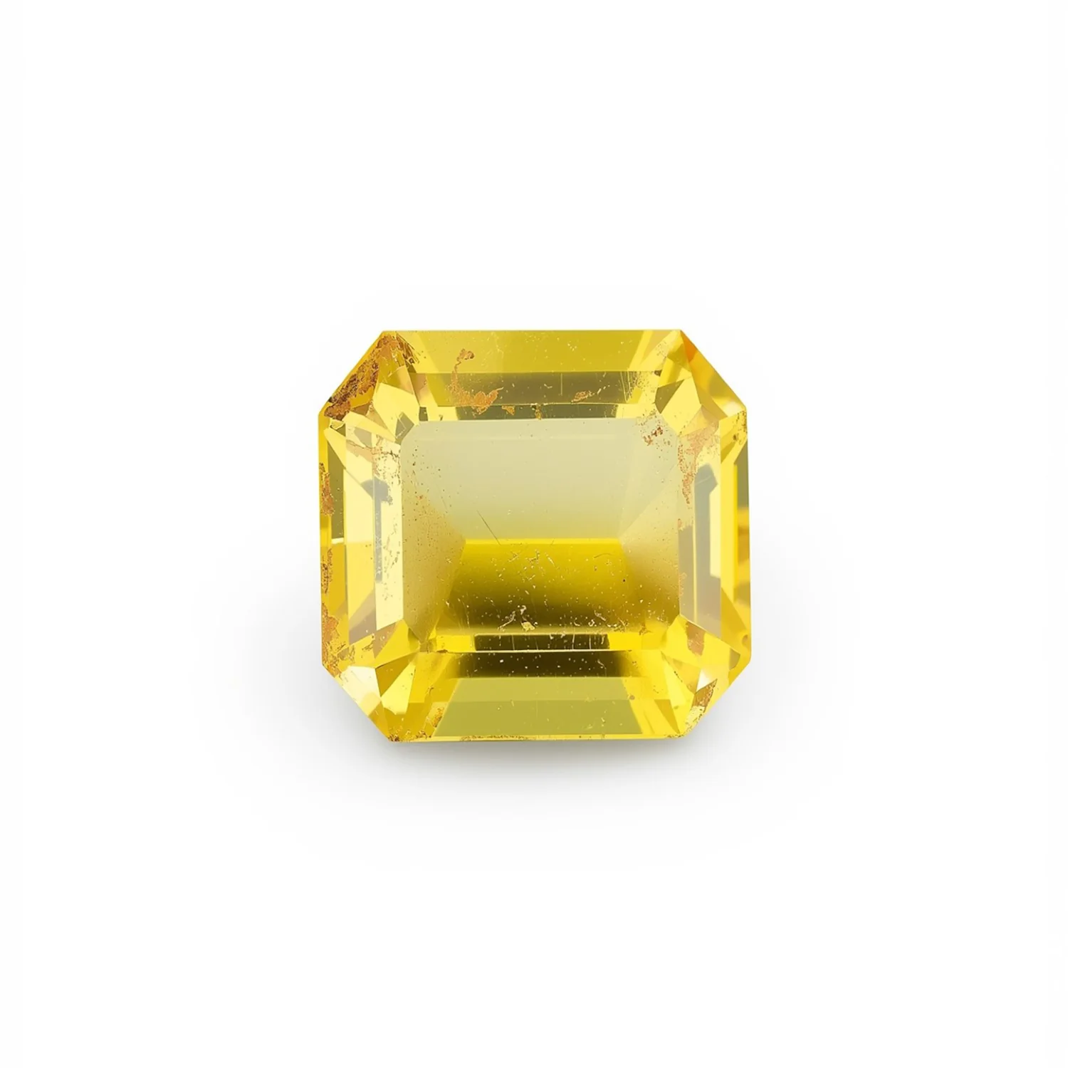 Yellow Sapphire 1PC Tiny 5x5 MM Square Faceted Yellow Sparkling Precious Loose Gemstone